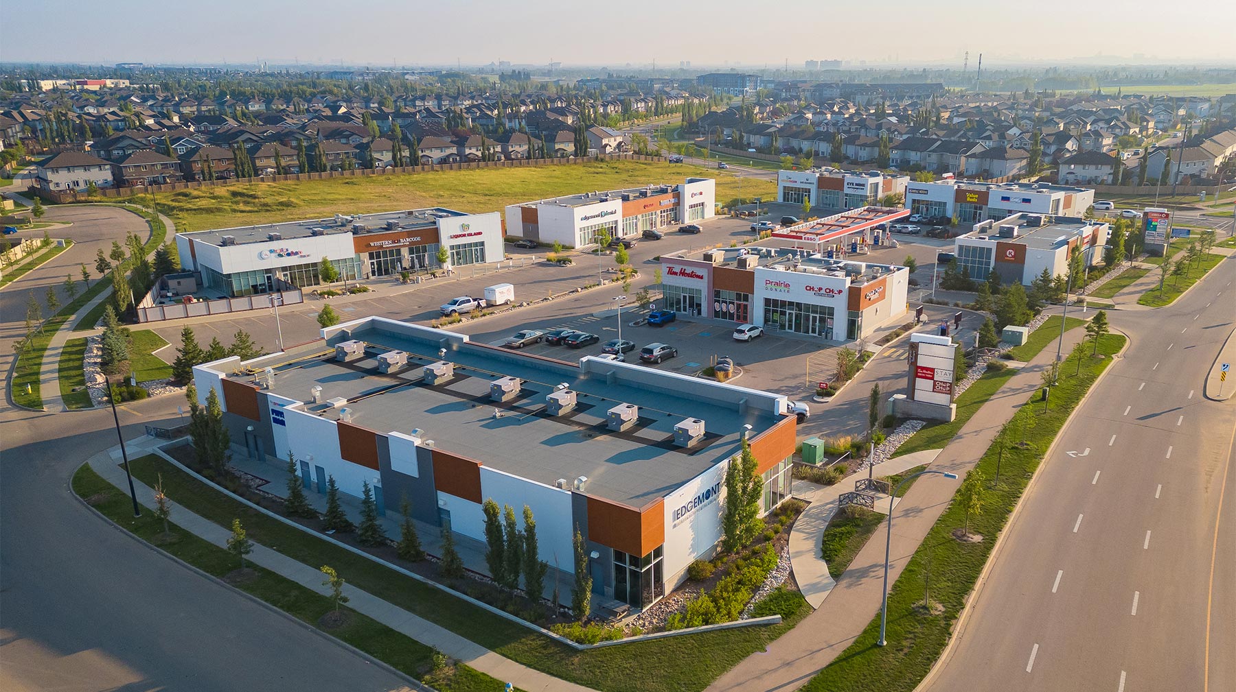 Commercial development in Edgemont, Edmonton.